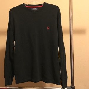 ❤️SOLD❤️Mens Polo Ralph Lauren Knit Black Thermal